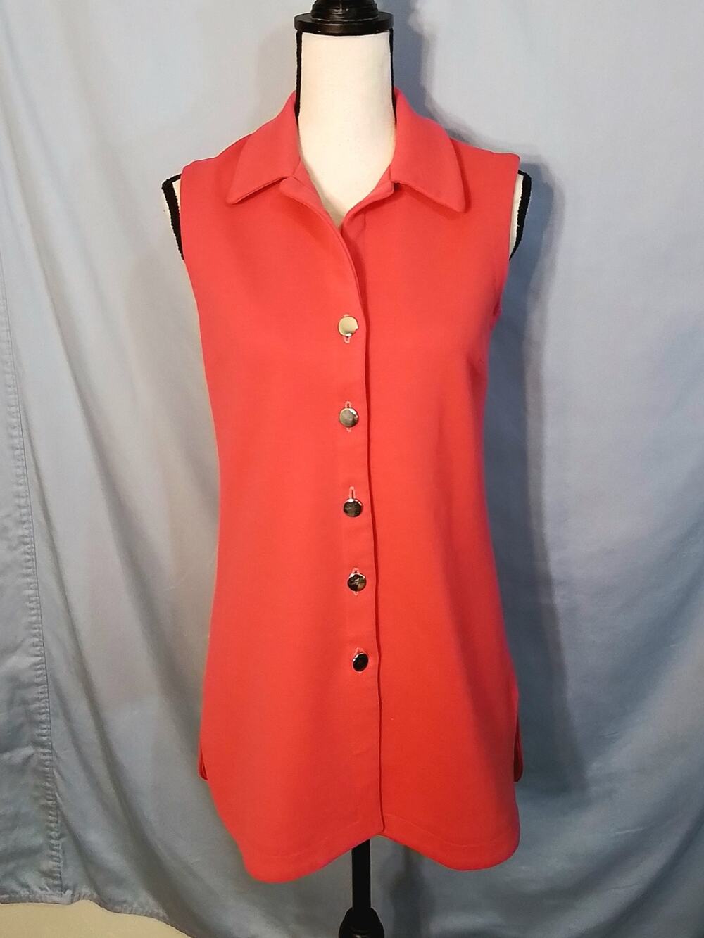 Jantzen vintage dark peach tunic vest.